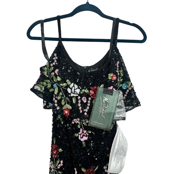 MAC DUGGAL Women's Black/Multi Prom Dress Gown Maxi Size 4 NWT - Picture 9 of 12